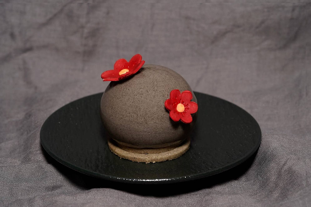 Black & White Sesame Mousse