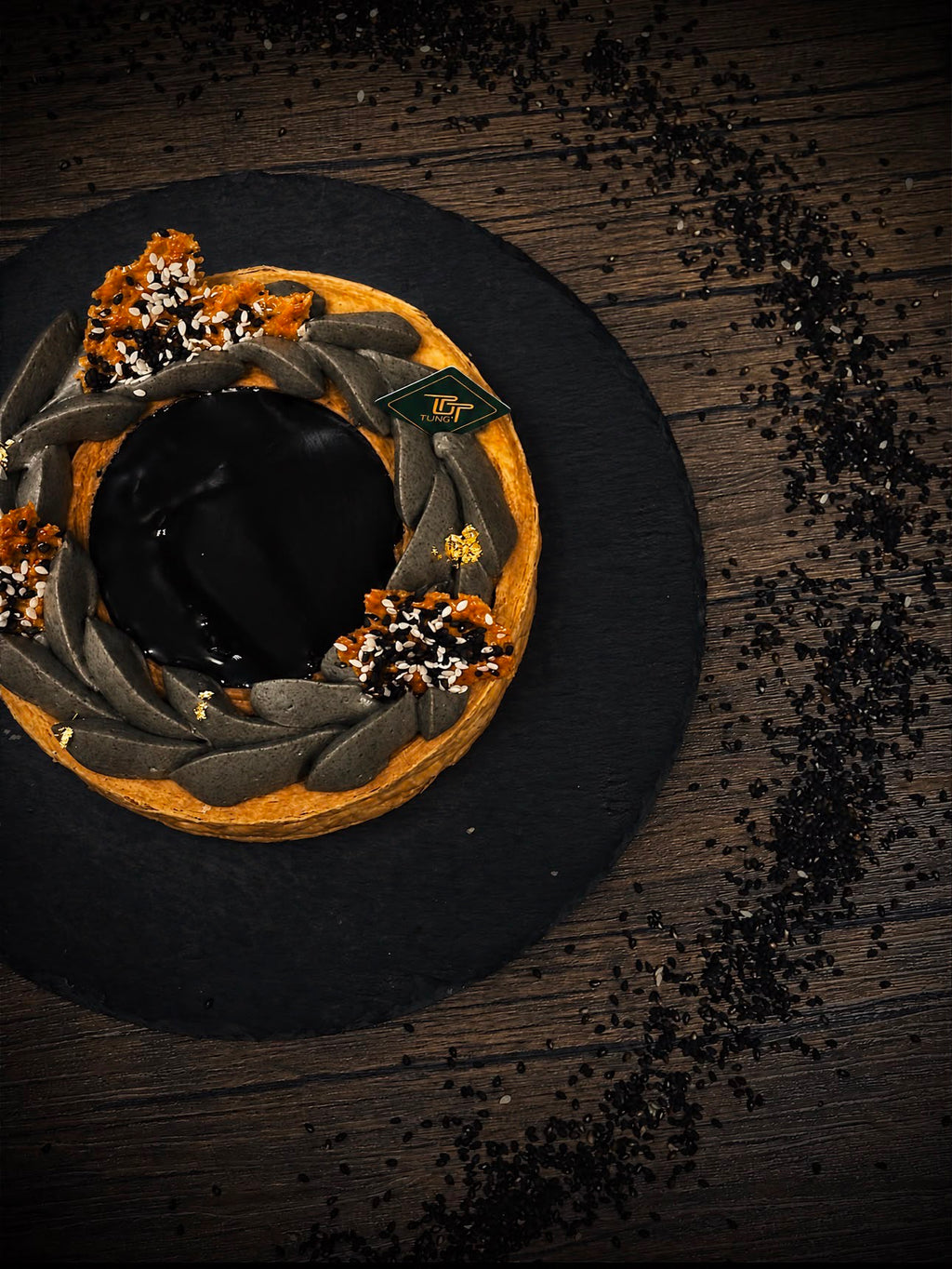 Black Sesame Caramel Miso Ring Millie Feuille